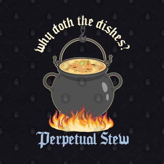 Perpetual Stew Broth cauldron Medieval History Studies by alltheprints